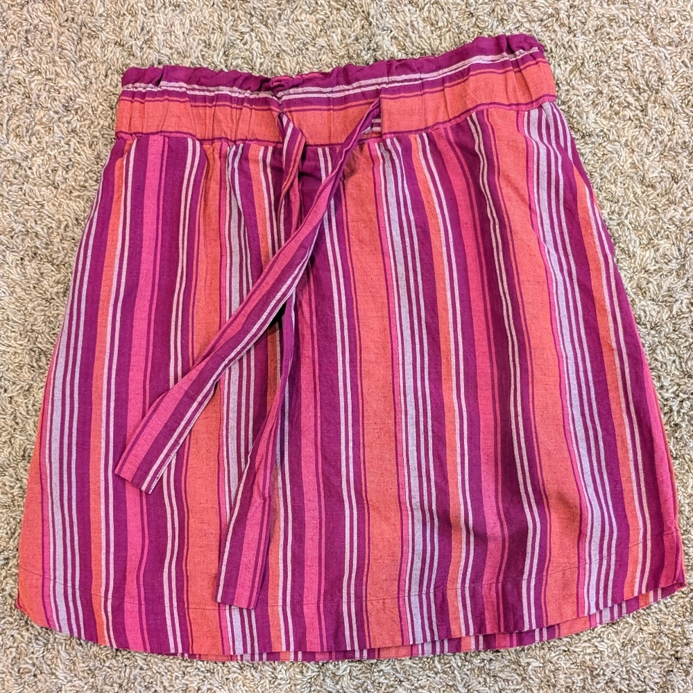 Striped Pink and Orange Skirt